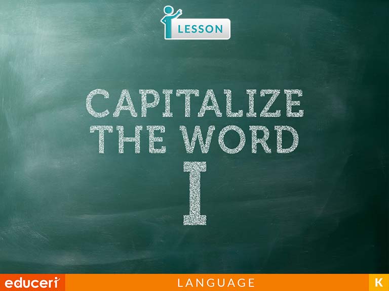 Capitalize The Word I Lesson Plans