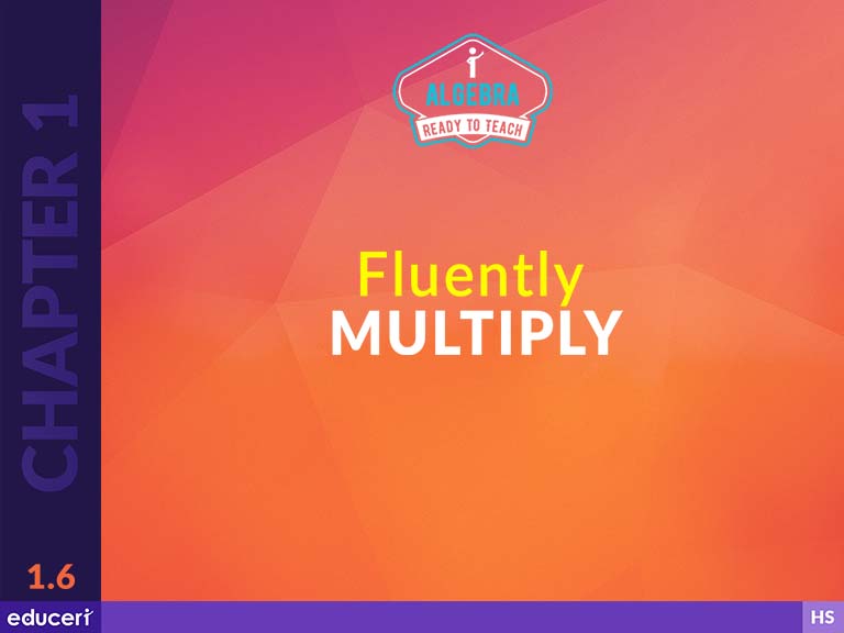 Fluently Multiply Lesson Plans