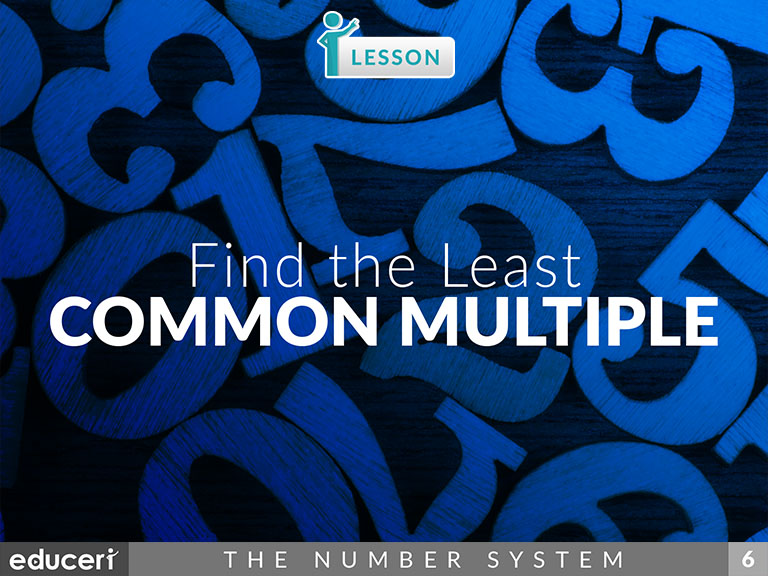 find-the-least-common-multiple-lesson-plans