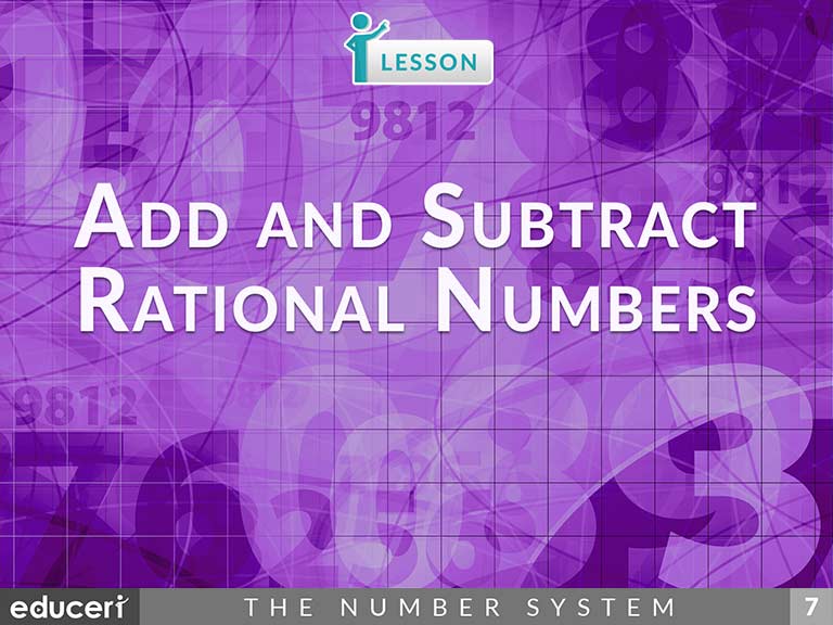 Add And Subtract Rational Numbers Word Problems Calculator