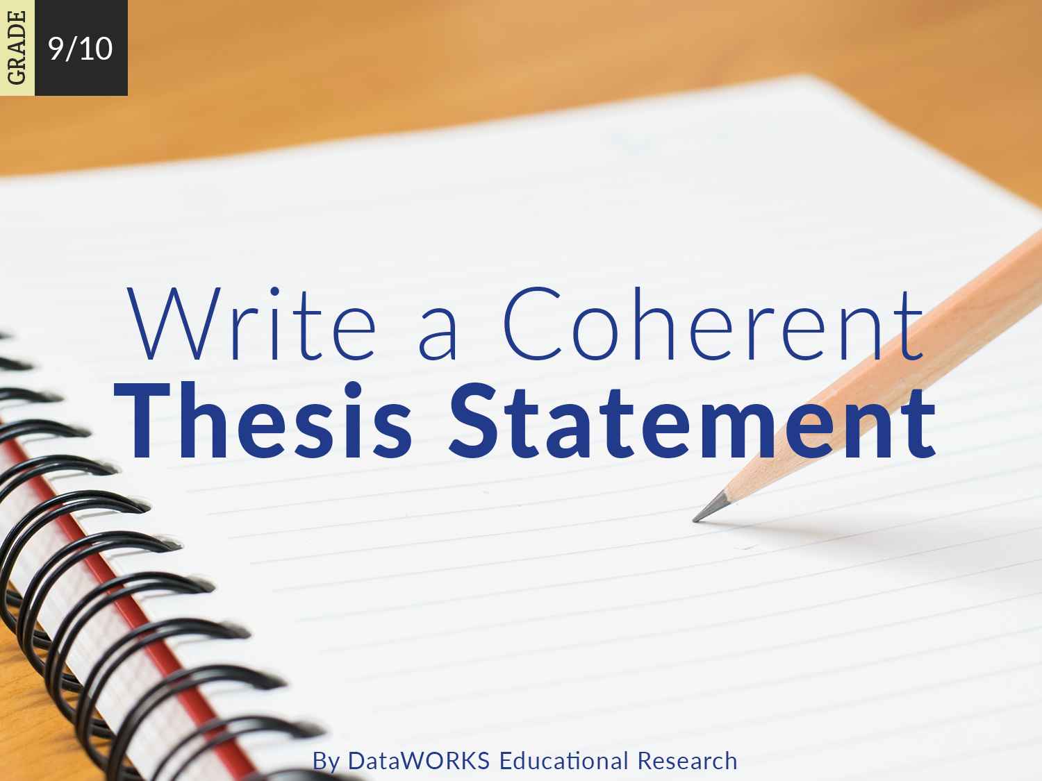 lesson plans writing a thesis statement