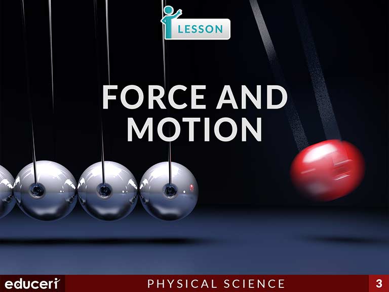 Force And Motion Lesson Plans