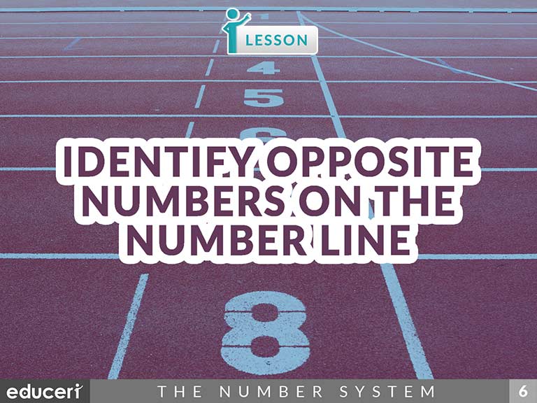identify-opposite-numbers-on-the-number-line-lesson-plans